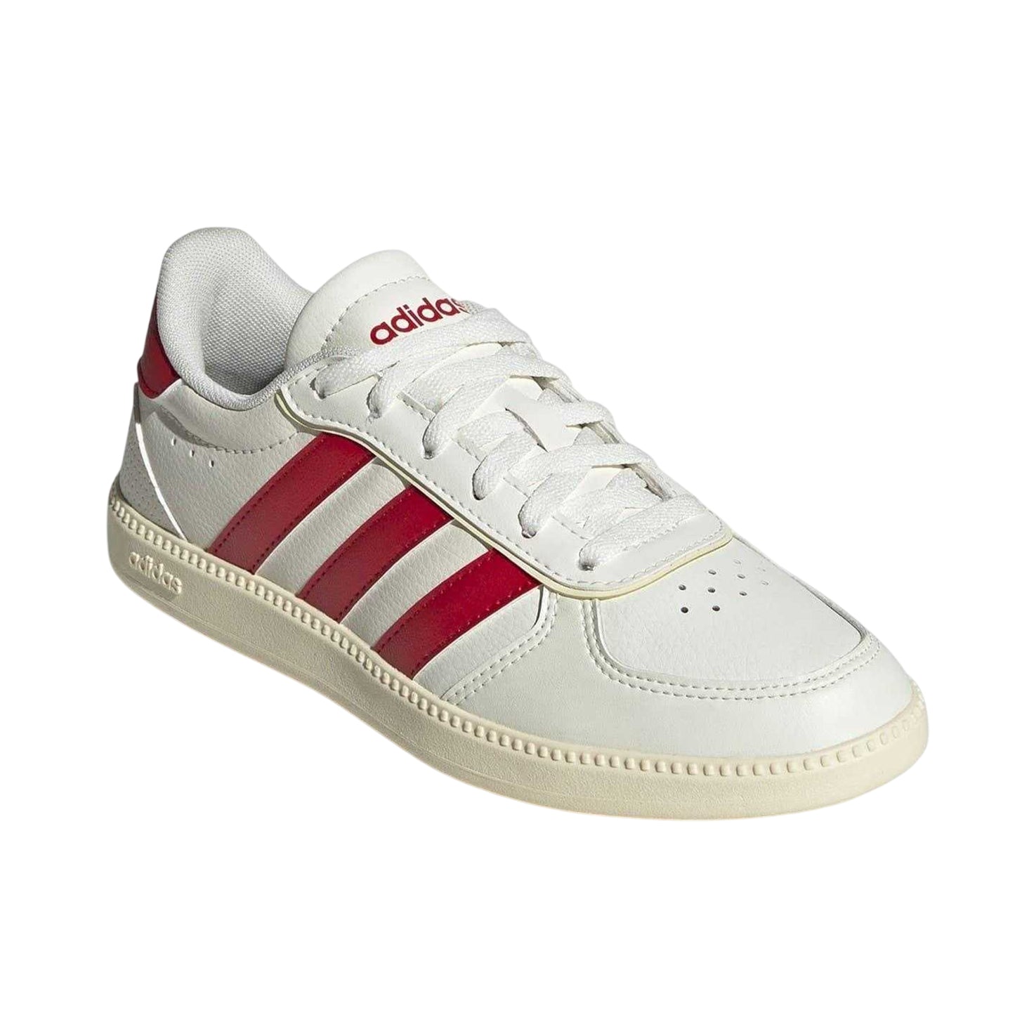 White-Scarlet - Front - Adidas Mens Breaknet Sleek Trainers
