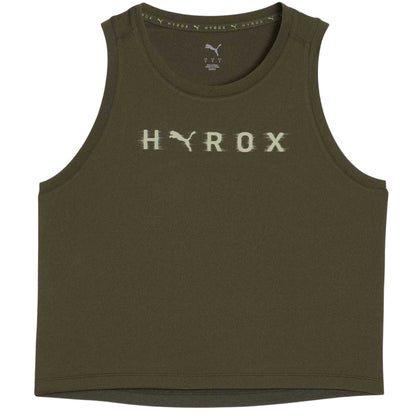 Dark Olive - Front - Puma Womens-Ladies Hyrox Performance Vest Top