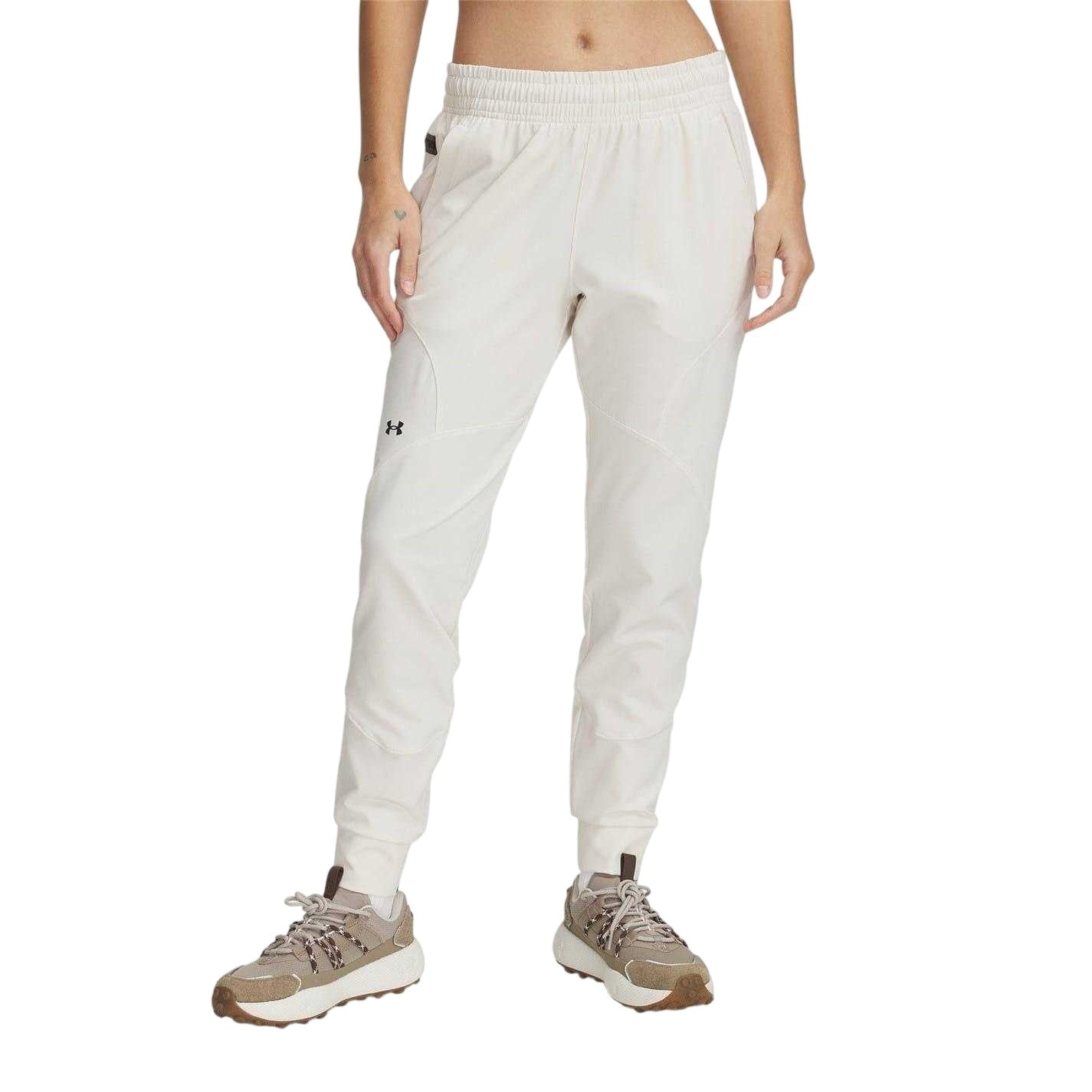 Light Brown - Front - Under Armour Womens-Ladies Unstoppable Performance Tracksuit Bottoms