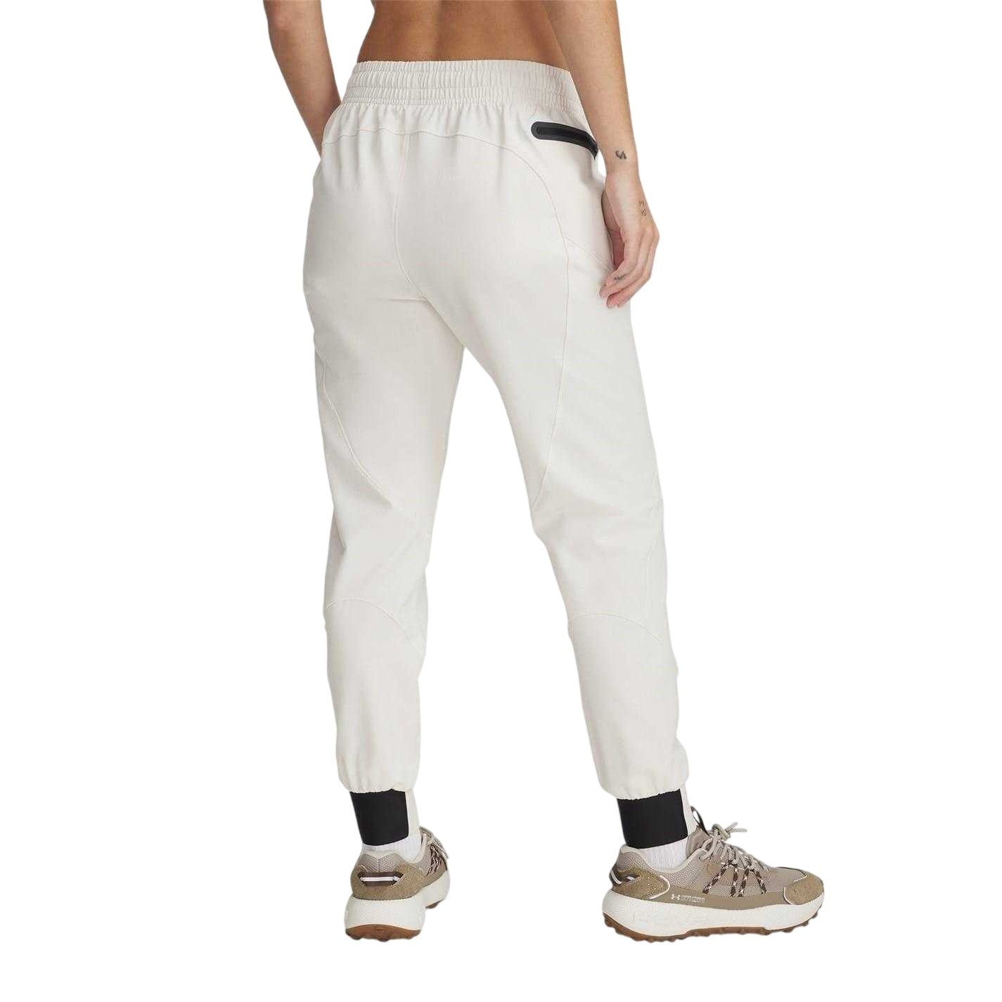 Light Brown - Back - Under Armour Womens-Ladies Unstoppable Performance Tracksuit Bottoms