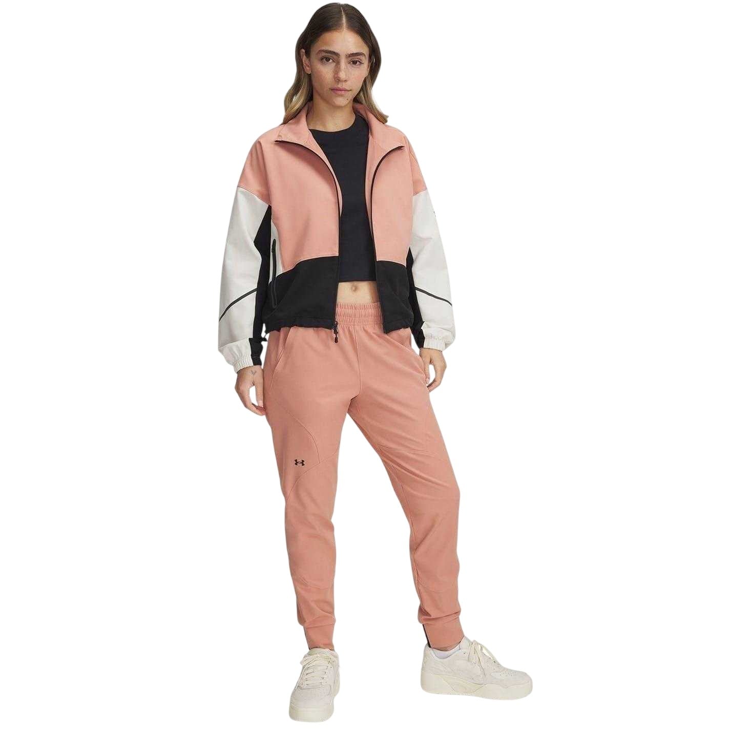 Pink - Lifestyle - Under Armour Womens-Ladies Unstoppable Performance Tracksuit Bottoms