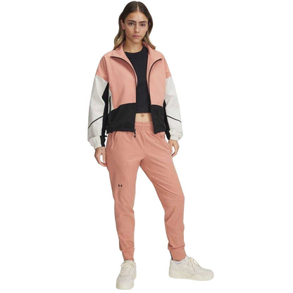 Pink - Lifestyle - Under Armour Womens-Ladies Unstoppable Performance Tracksuit Bottoms