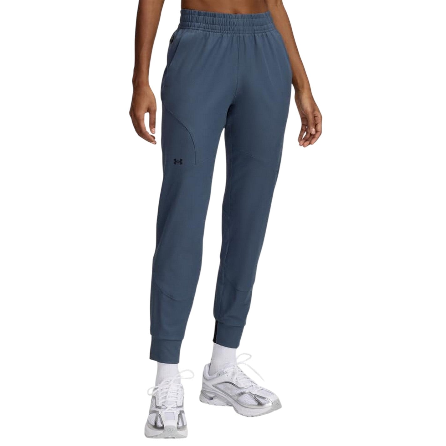 Grey - Front - Under Armour Womens-Ladies Unstoppable Performance Tracksuit Bottoms