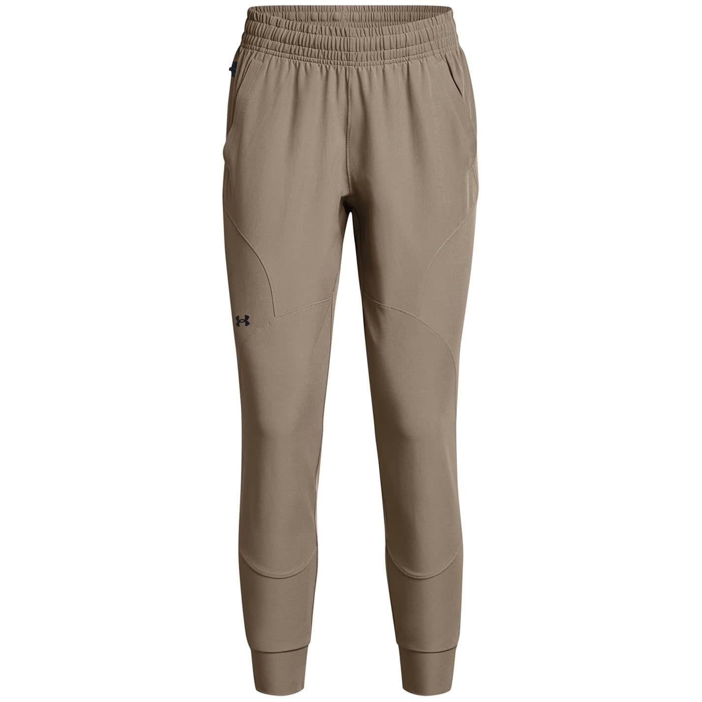 Brown - Front - Under Armour Womens-Ladies Unstoppable Performance Tracksuit Bottoms