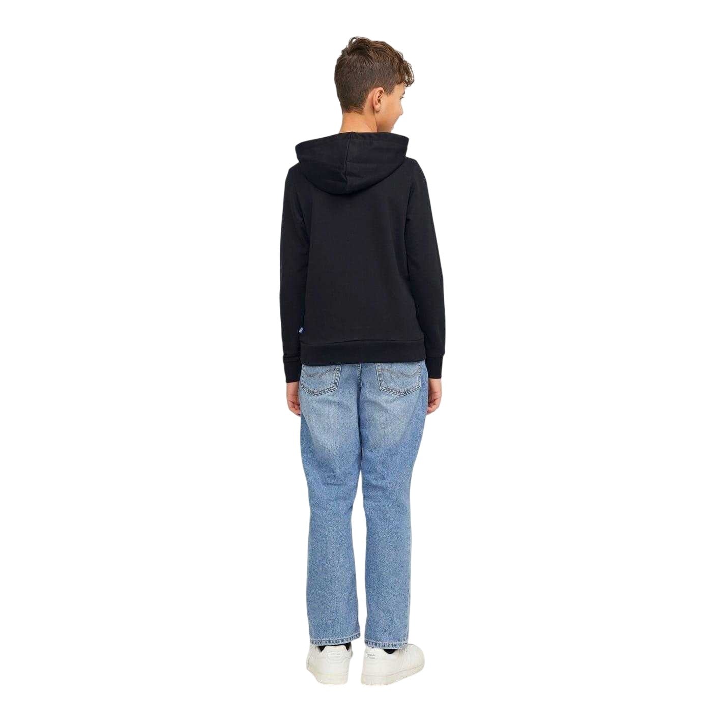 Black - Back - Jack And Jones Boys Bradley Pullover Hoodie