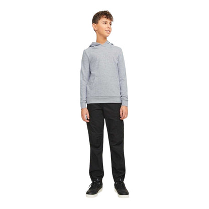 Light Grey Melange Marl - Lifestyle - Jack And Jones Boys Bradley Pullover Hoodie