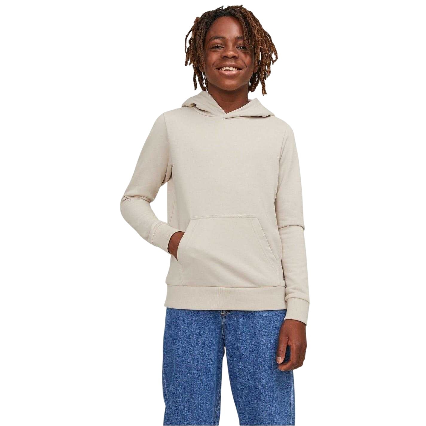 Moonbeam - Front - Jack And Jones Boys Bradley Pullover Hoodie