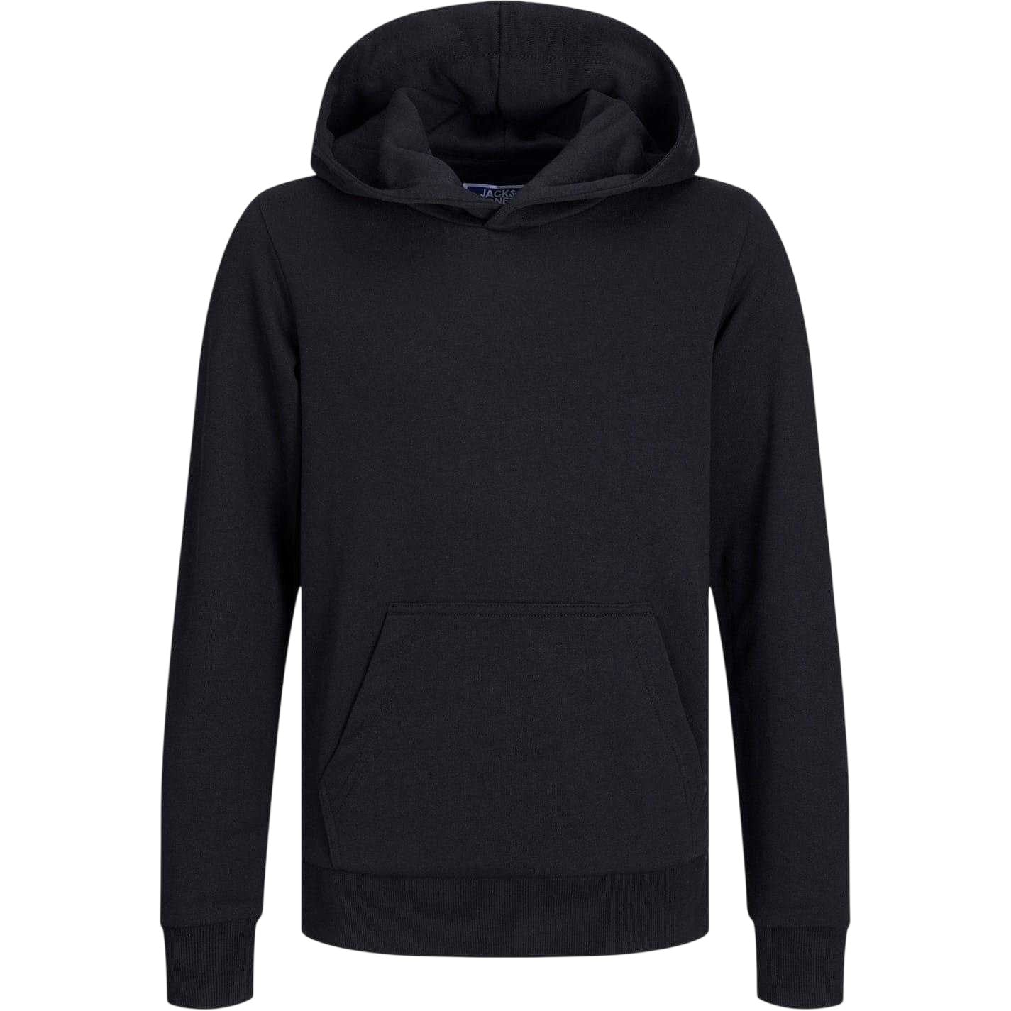 Black - Front - Jack And Jones Boys Bradley Pullover Hoodie