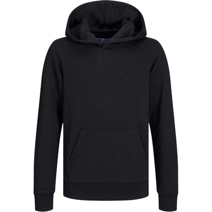 Black - Front - Jack And Jones Boys Bradley Pullover Hoodie