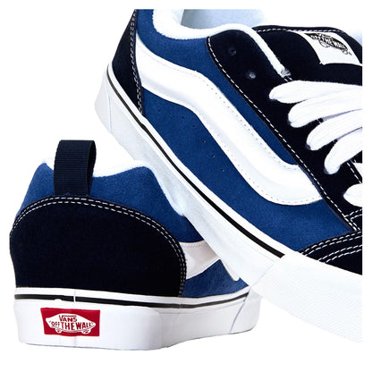 Navy-White - Lifestyle - Vans Mens Knu Skool Padded Suede Skate Shoes