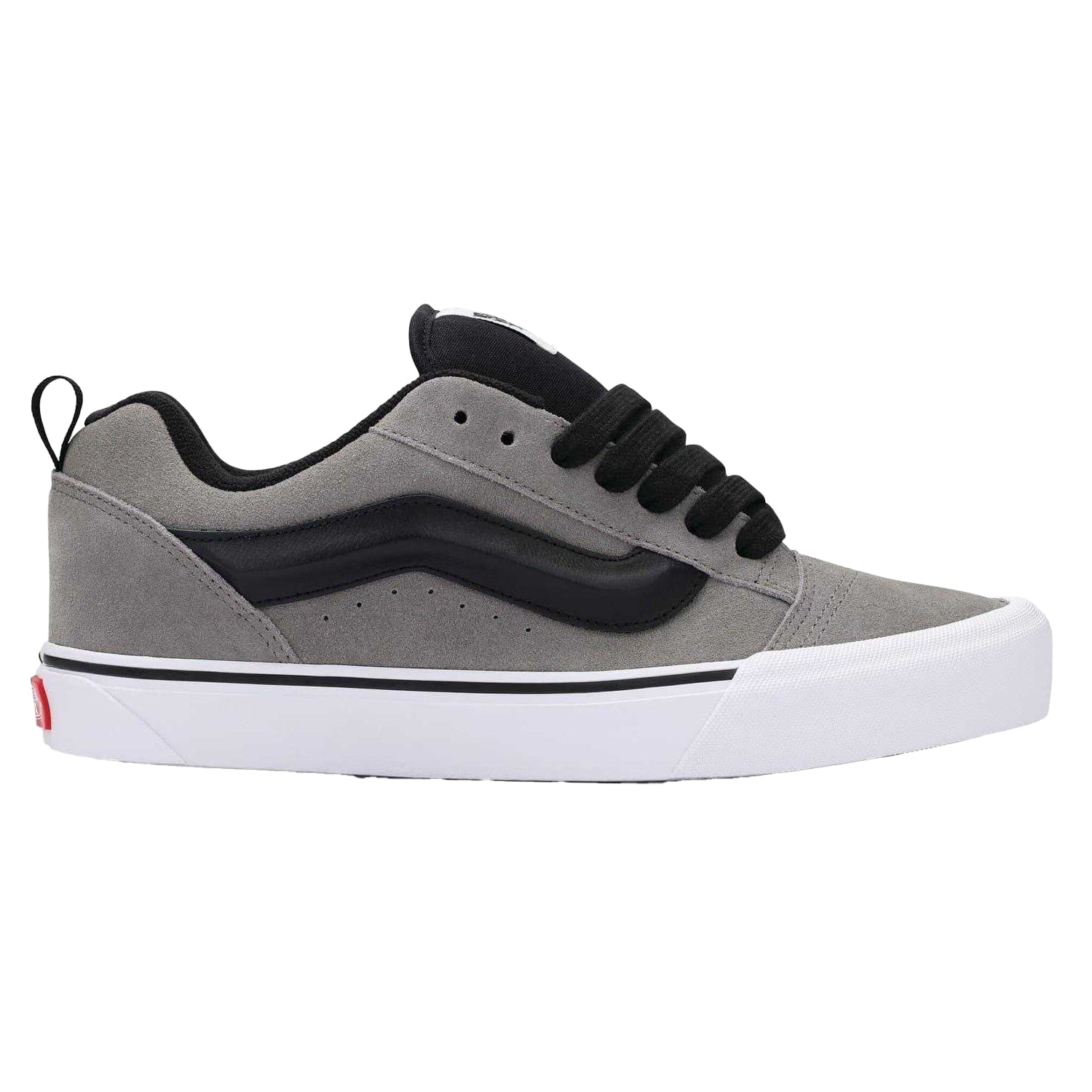 Pewter - Front - Vans Mens Knu Skool Padded Suede Skate Shoes