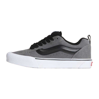 Pewter - Back - Vans Mens Knu Skool Padded Suede Skate Shoes
