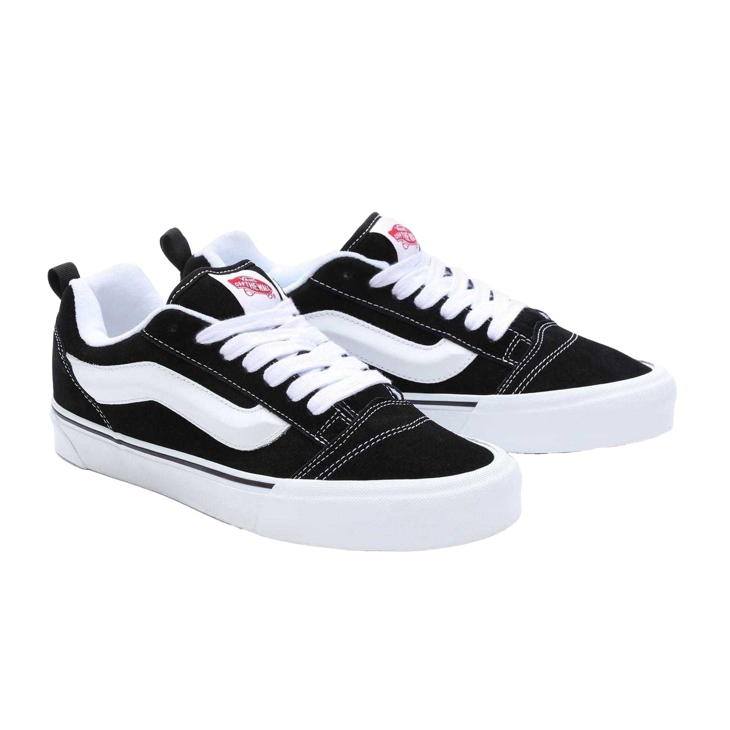 Black-White - Lifestyle - Vans Mens Knu Skool Padded Suede Skate Shoes