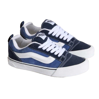 Navy-True White - Lifestyle - Vans Mens Knu Skool Padded Suede Skate Shoes