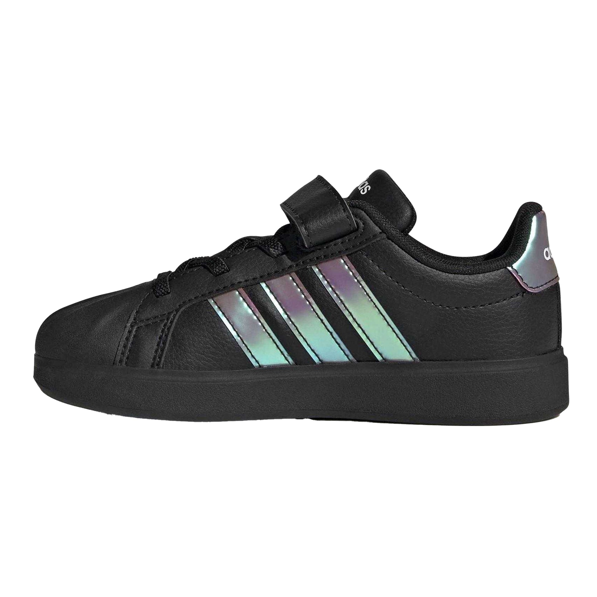 Black - Side - Adidas Baby Street Talk Canvas Shoes