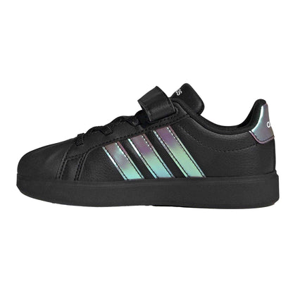 Black - Side - Adidas Baby Street Talk Canvas Shoes