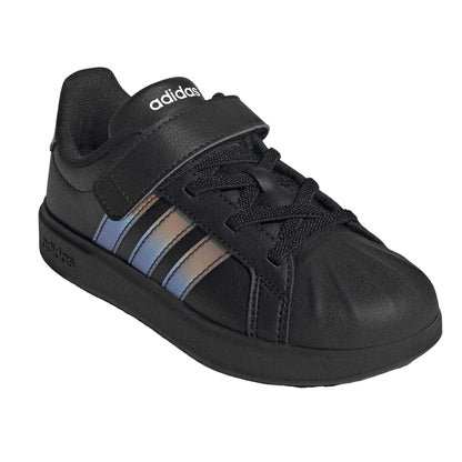 Black - Pack Shot - Adidas Baby Street Talk Canvas Shoes