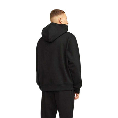 Black - Back - Jack And Jones Mens Brushed Hoodie
