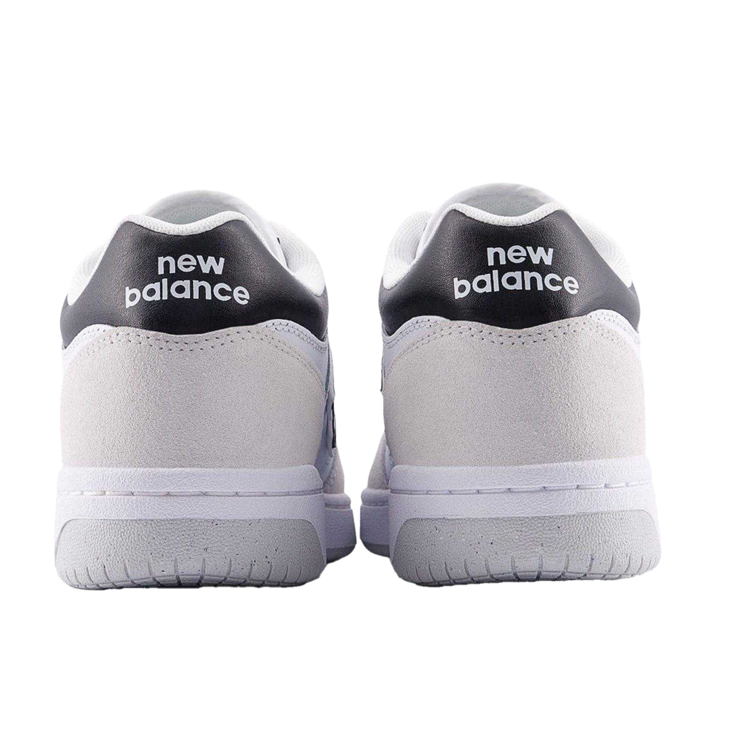 White-Black - Back - New Balance Mens BB480IGB Leather Trainers
