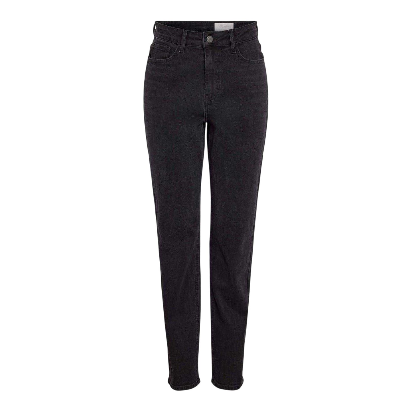Black Denim - Front - Noisy May Womens-Ladies High Waist Mom Jeans