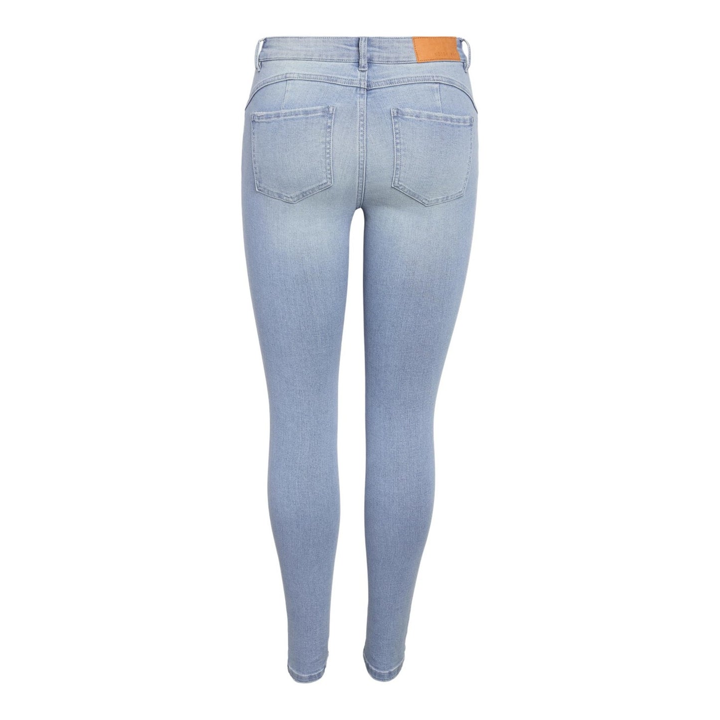 Light Blue - Back - Noisy May Womens-Ladies Denim 5 Pockets Skinny Jeans