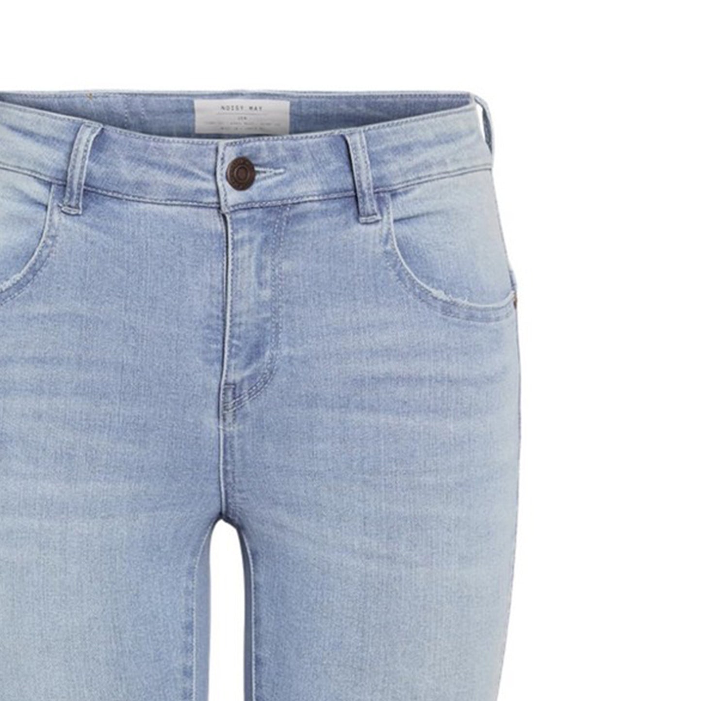 Light Blue - Side - Noisy May Womens-Ladies Denim 5 Pockets Skinny Jeans