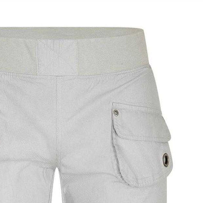 Grey - Side - Puma Mens Pinstripe Pull-On Trousers