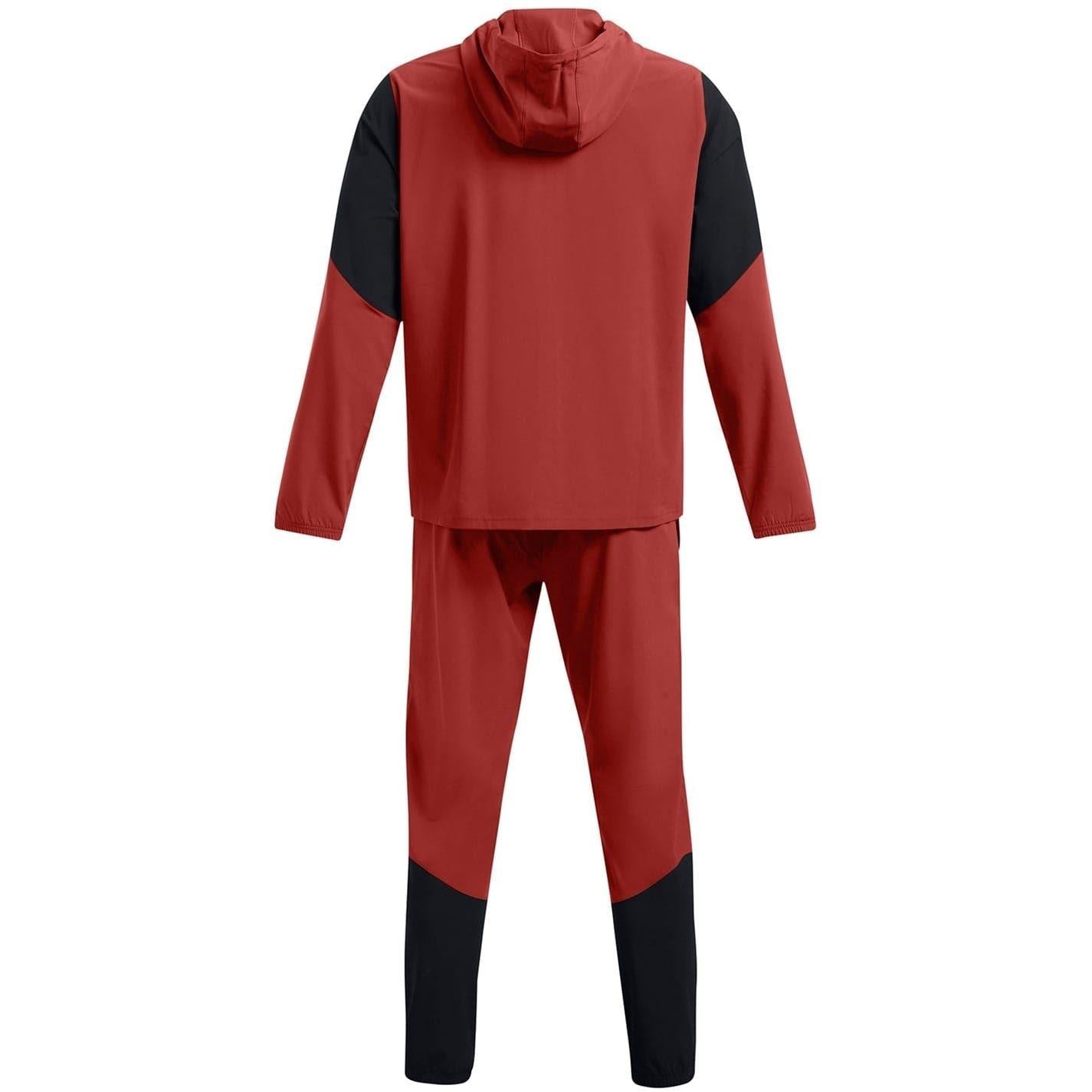 Orange - Back - Under Armour Mens Challenger Pro Long-Sleeved Tracksuit