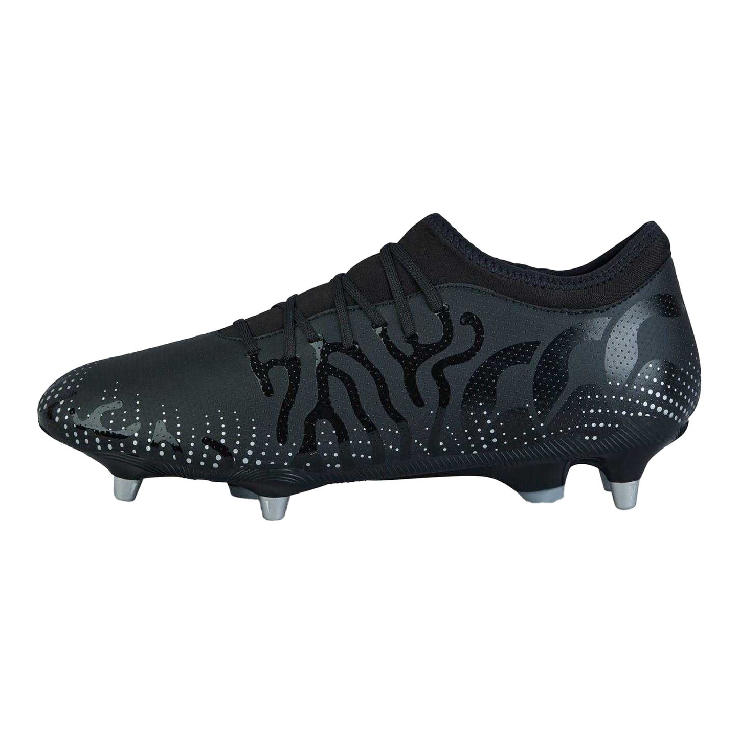 Black-Silver - Back - Canterbury Mens Speed Infinite Team Soft Ground Rugby Boots