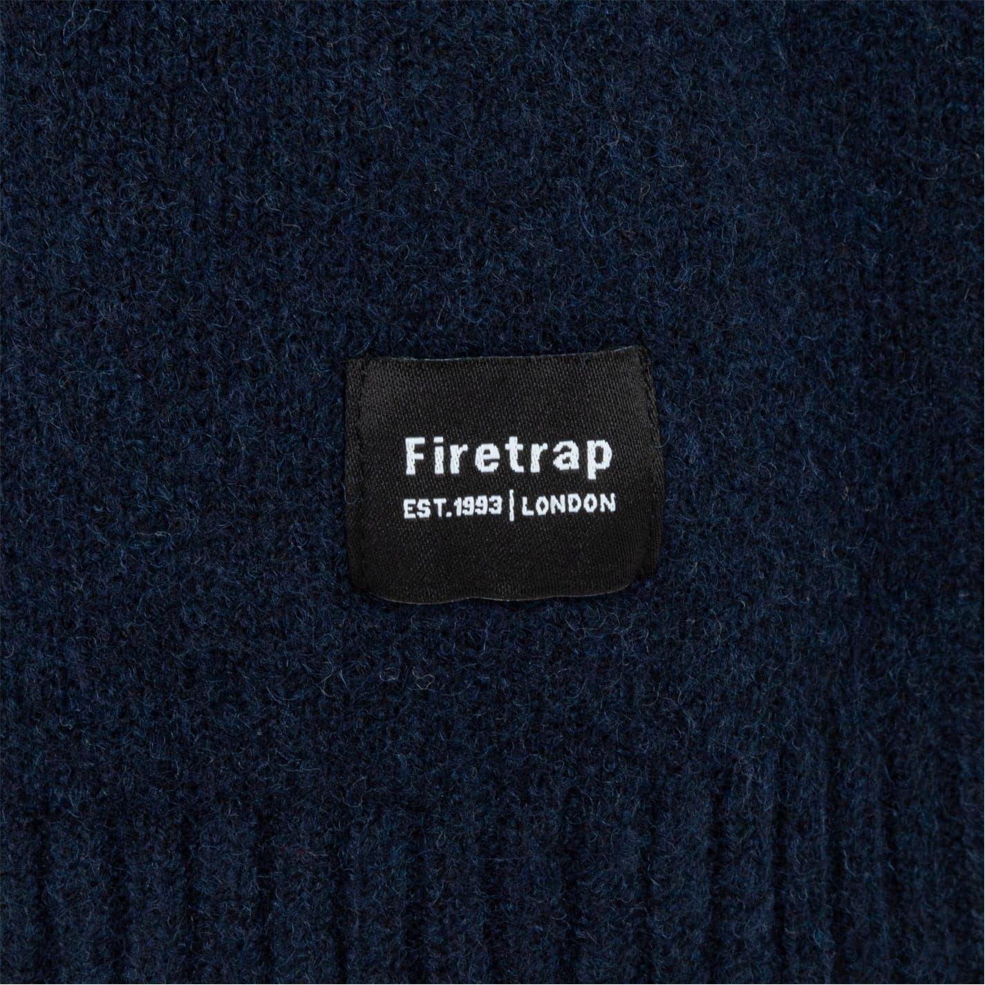 Navy - Lifestyle - Firetrap Mens Crew Neck Sleeveless Sweater Vest