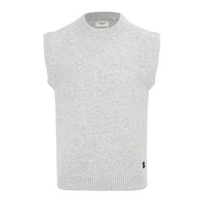 Light Grey - Front - Firetrap Mens Crew Neck Sleeveless Sweater Vest
