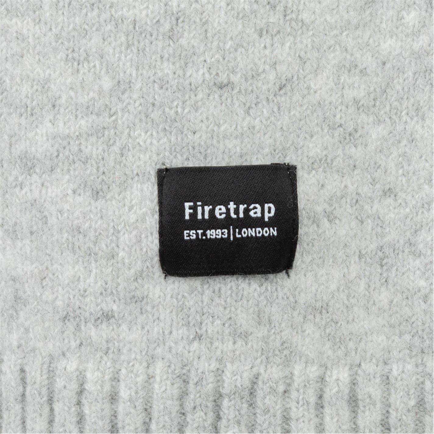 Light Grey - Lifestyle - Firetrap Mens Crew Neck Sleeveless Sweater Vest