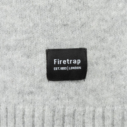 Light Grey - Lifestyle - Firetrap Mens Crew Neck Sleeveless Sweater Vest