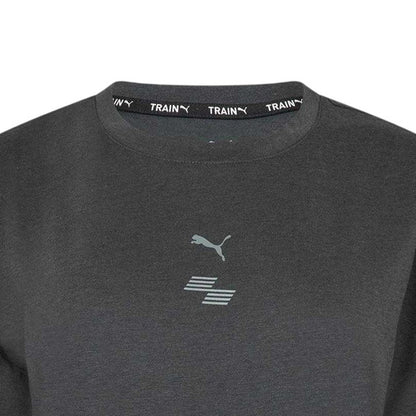 Dark Grey - Side - Puma Womens-Ladies Hyrox Performance Gym Top