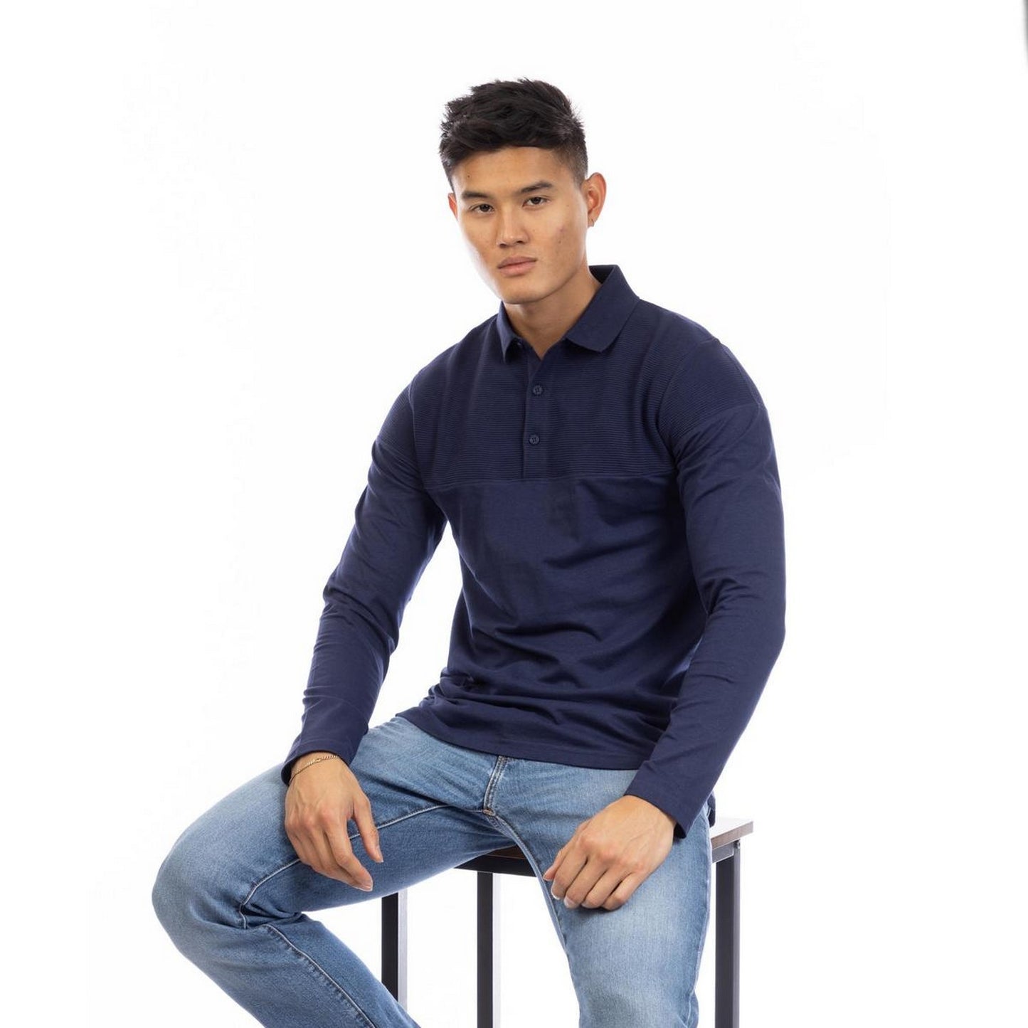 Navy - Lifestyle - Peter Werth Mens Chessum Polo Shirt