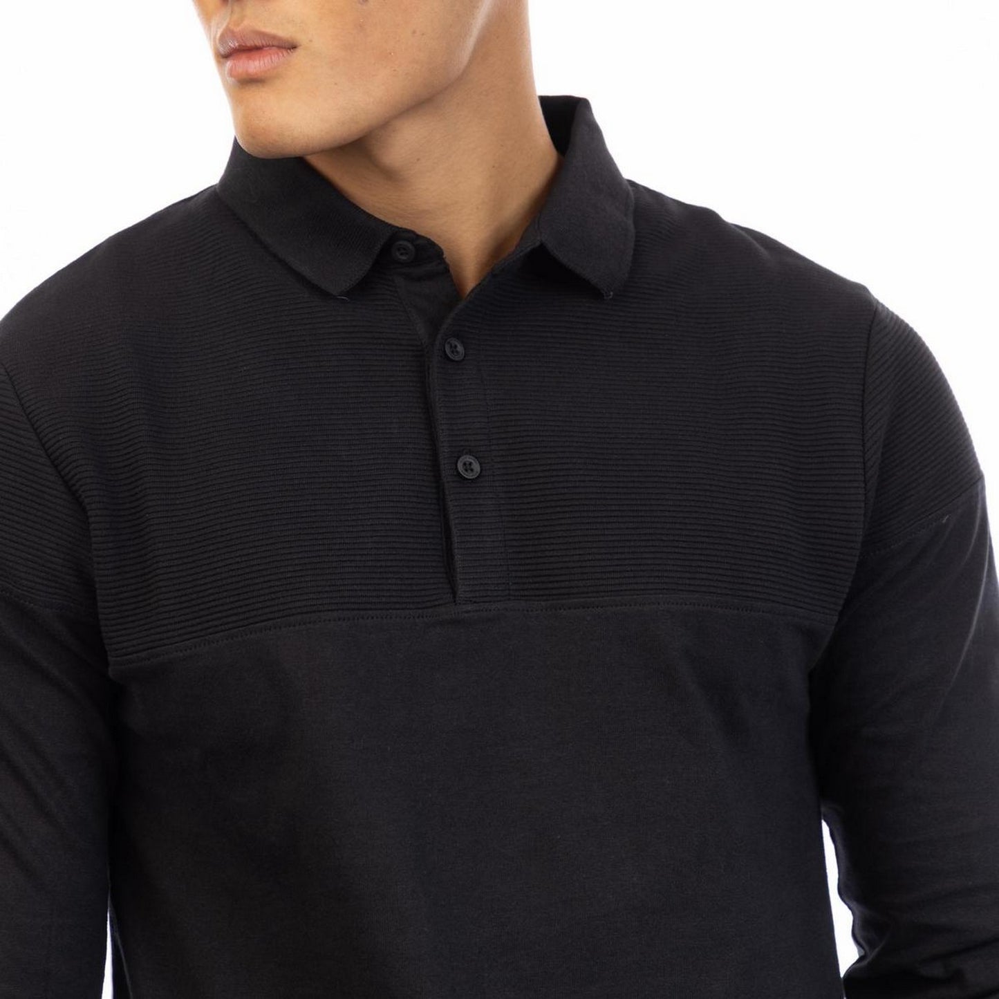Black - Side - Peter Werth Mens Chessum Polo Shirt