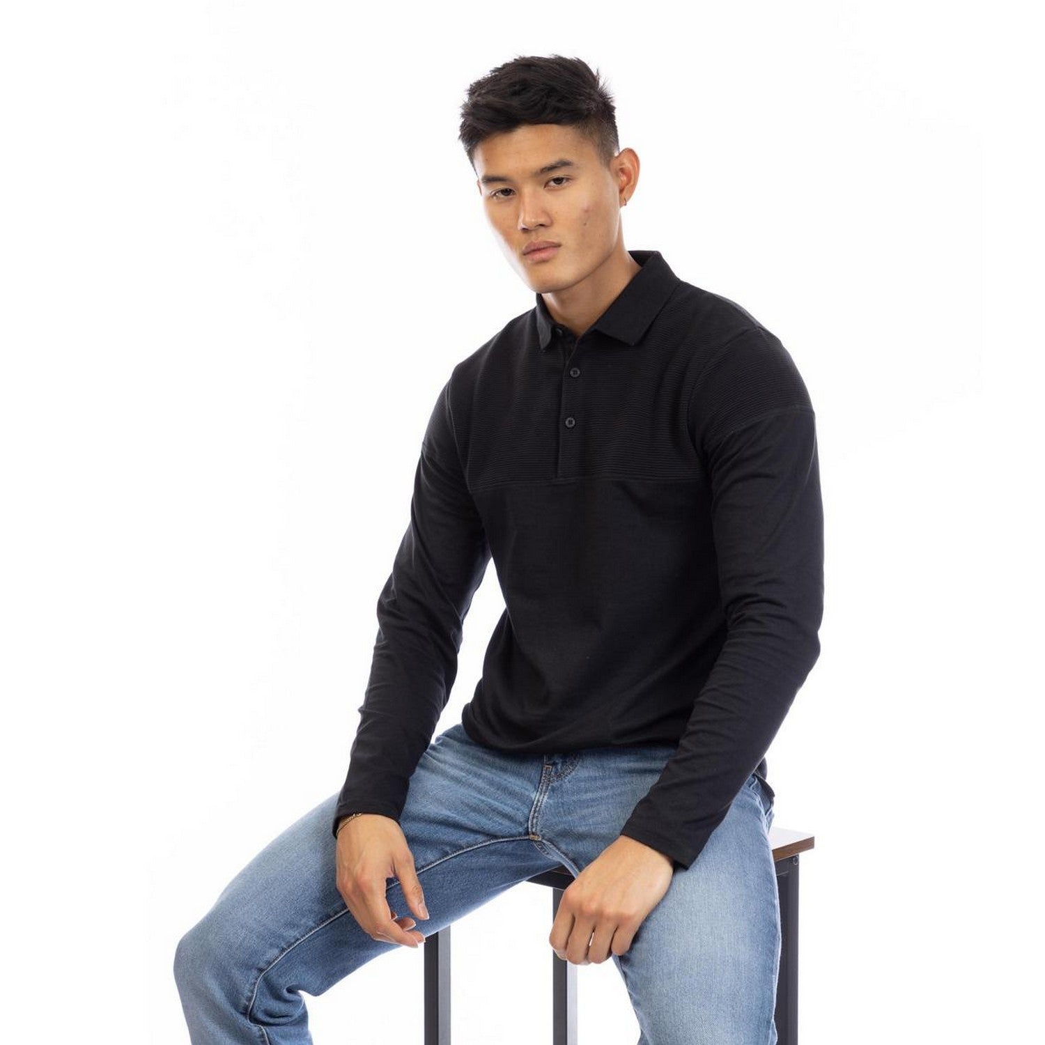 Black - Lifestyle - Peter Werth Mens Chessum Polo Shirt