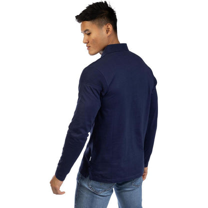 Navy - Back - Peter Werth Mens Chessum Polo Shirt