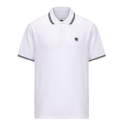 White - Front - Pretty Green Mens Barton Short-Sleeved Polo Shirt