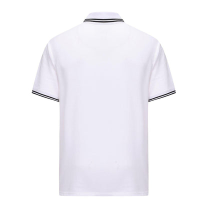White - Back - Pretty Green Mens Barton Short-Sleeved Polo Shirt