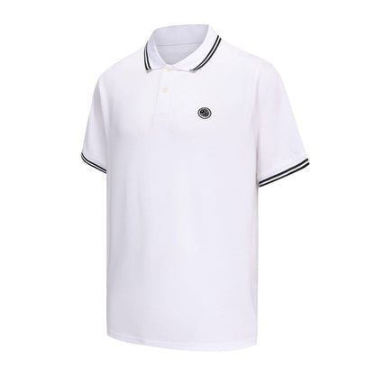 White - Side - Pretty Green Mens Barton Short-Sleeved Polo Shirt