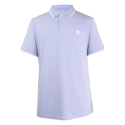 Pastel Blue - Front - Pretty Green Mens Barton Short-Sleeved Polo Shirt