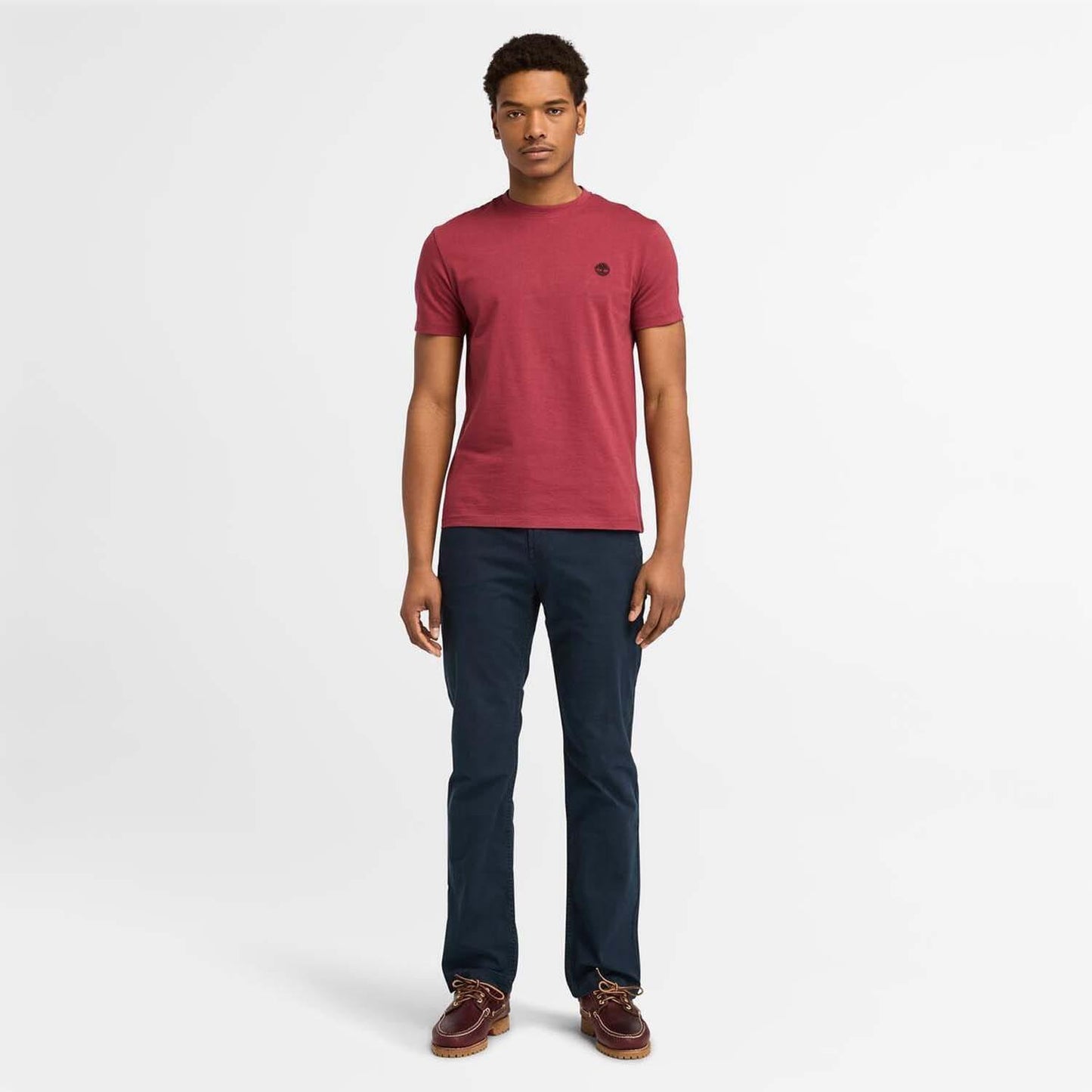 Brown - Pack Shot - Timberland Mens Dunstan River Crew Neck T-Shirt
