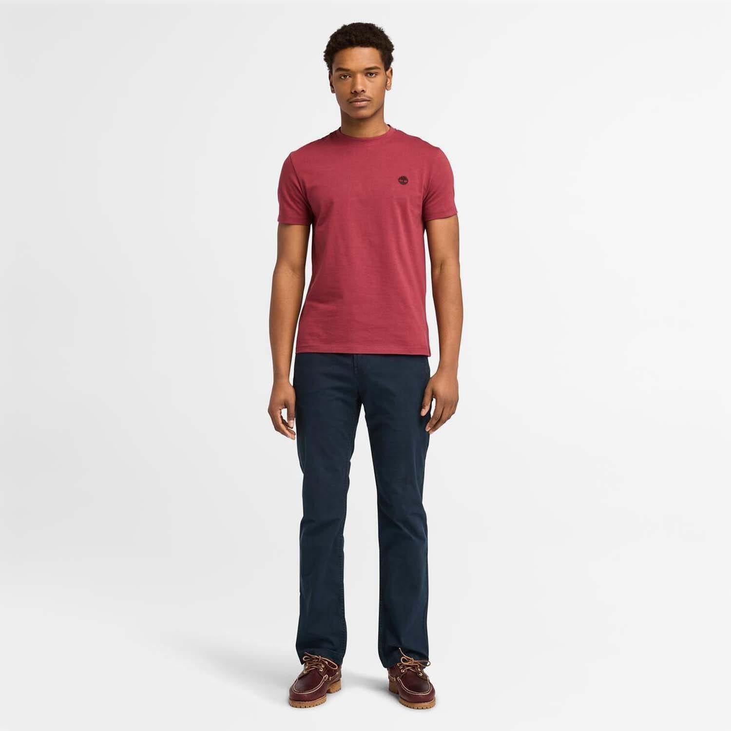 Brown - Pack Shot - Timberland Mens Dunstan River Crew Neck T-Shirt