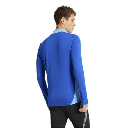 Royal Blue - Back - Adidas Mens Half Zip Long-Sleeved Jersey