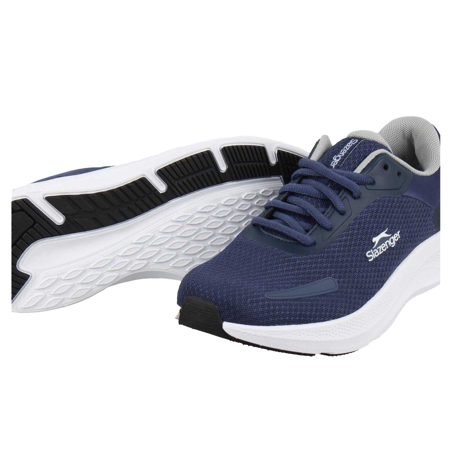 Navy-White - Lifestyle - Slazenger Childrens-Kids Assent Trainers