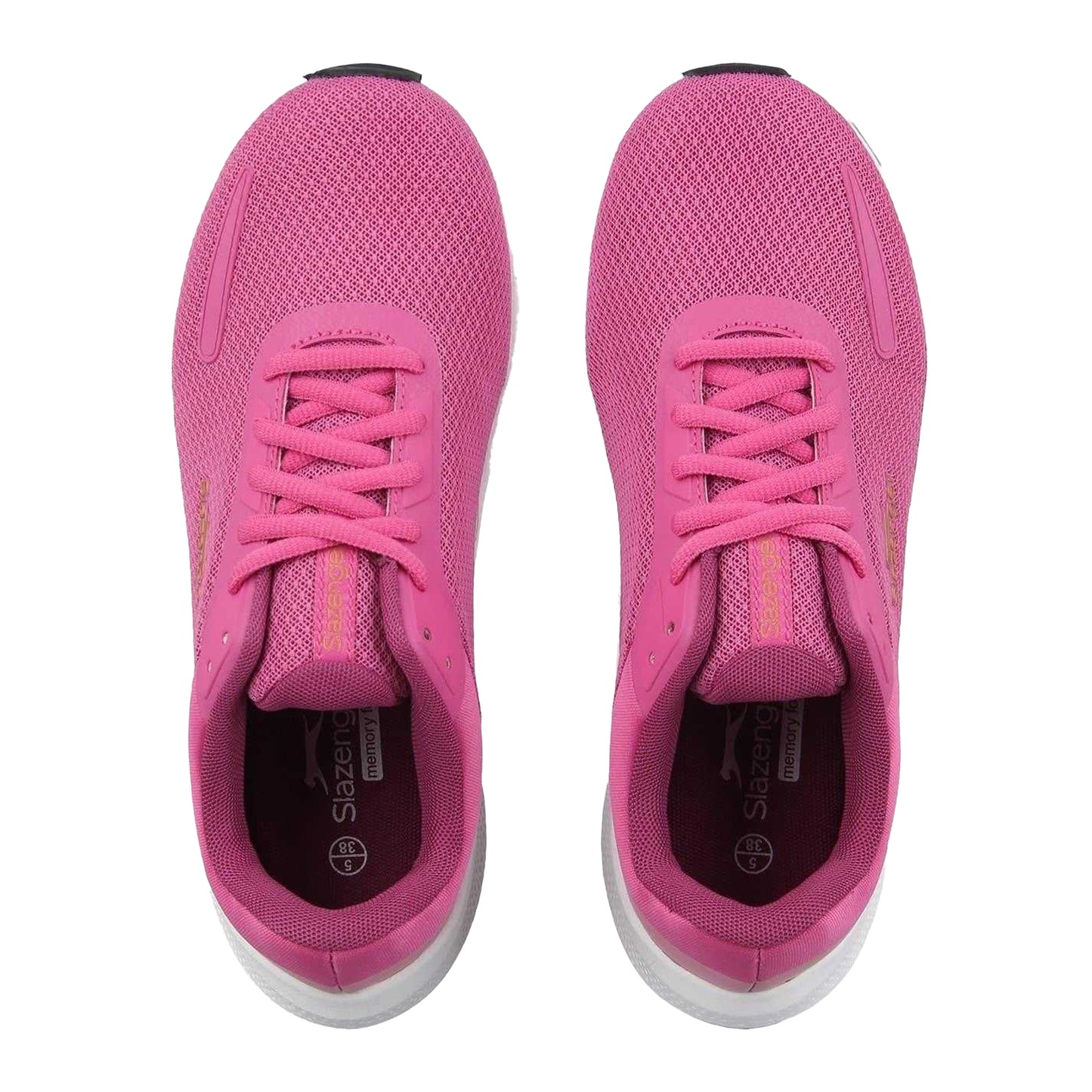 Pink-Gold - Side - Slazenger Childrens-Kids Assent Trainers