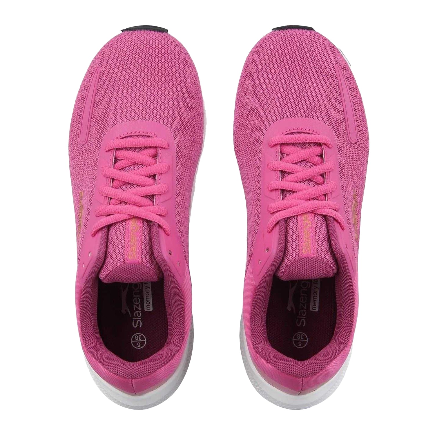 Pink-Gold - Side - Slazenger Childrens-Kids Assent Trainers