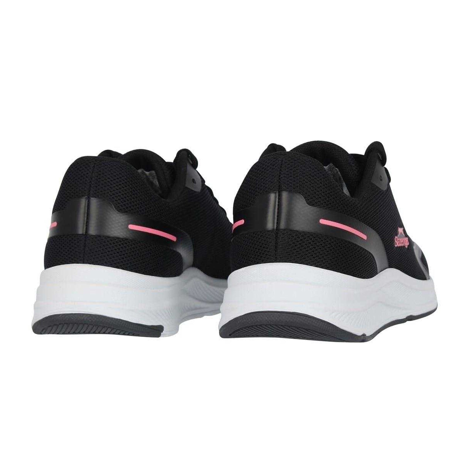 Black-Pink - Back - Slazenger Childrens-Kids Assent Trainers