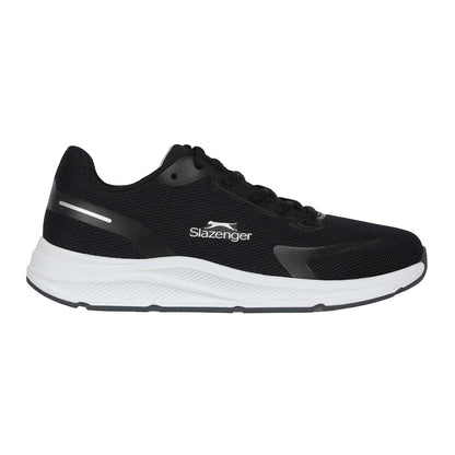Black-White - Front - Slazenger Childrens-Kids Assent Trainers